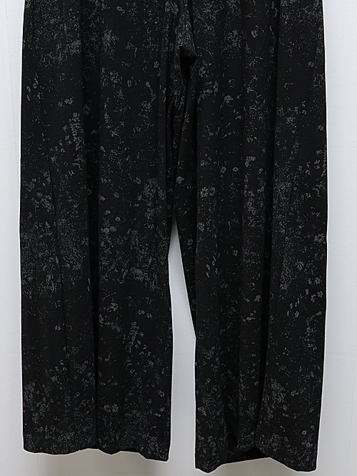 LAD MUSICIANå ߥ塼/40/T SMALL FLOWER 3T WIDE PANTS/BLACK