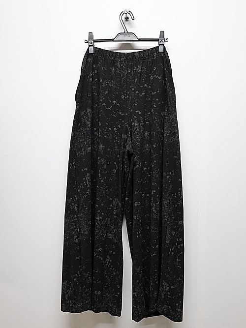 LAD MUSICIANå ߥ塼/40/T SMALL FLOWER 3T WIDE PANTS/BLACK