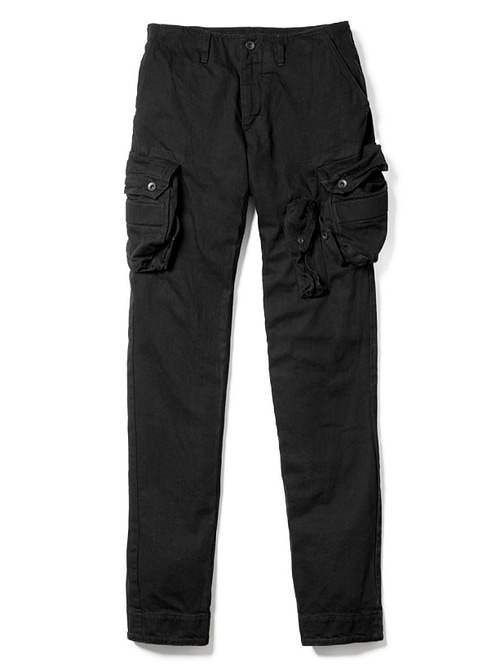 JULIUS����ꥦ��/10oz DENIM TROUSERS7/BLACK