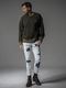 (ͽʡ1011ͽ/37TH RESOUND CLOTHINGꥵɥ/Stripe quilting drop trainer/KHAKI