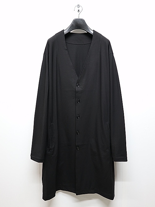 Ground Y�����饦��ɥ磻/30 HARD TWIST STRETCH JERSEY LONG CARDIGAN/BLACK