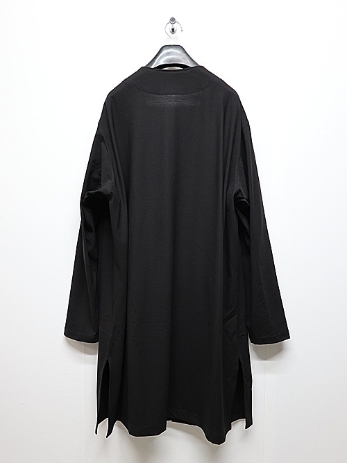 Ground Y�����饦��ɥ磻/30 HARD TWIST STRETCH JERSEY LONG CARDIGAN/BLACK