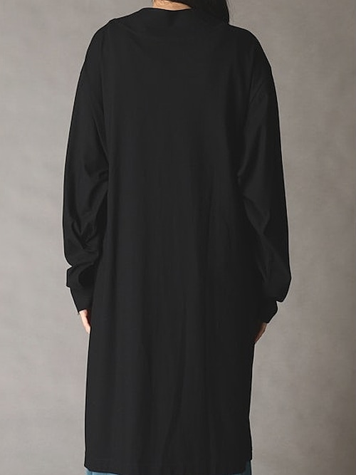 Ground Y�����饦��ɥ磻/30 HARD TWIST STRETCH JERSEY LONG CARDIGAN/BLACK