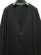 Ground Y�����饦��ɥ磻/30 HARD TWIST STRETCH JERSEY LONG CARDIGAN/BLACK