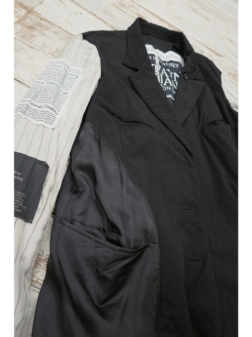 �㴰���nude:masahiko maruyama ���̡���:�ޥ��ҥ��ޥ���/OVERSIZED LONG JACKET w/PRINTED PATCHES/Black