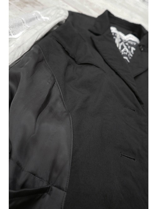 �㴰���nude:masahiko maruyama ���̡���:�ޥ��ҥ��ޥ���/OVERSIZED LONG JACKET w/PRINTED PATCHES/Black
