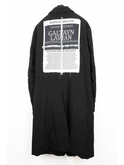 �㴰���nude:masahiko maruyama ���̡���:�ޥ��ҥ��ޥ���/OVERSIZED LONG JACKET w/PRINTED PATCHES/Black