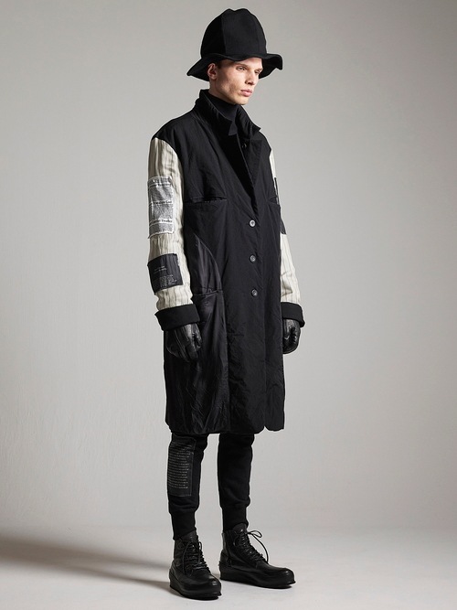 �㴰���nude:masahiko maruyama ���̡���:�ޥ��ҥ��ޥ���/OVERSIZED LONG JACKET w/PRINTED PATCHES/Black