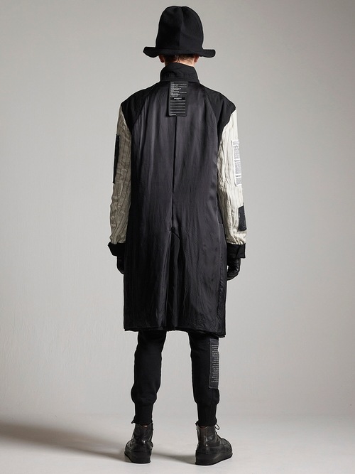 �㴰���nude:masahiko maruyama ���̡���:�ޥ��ҥ��ޥ���/OVERSIZED LONG JACKET w/PRINTED PATCHES/Black