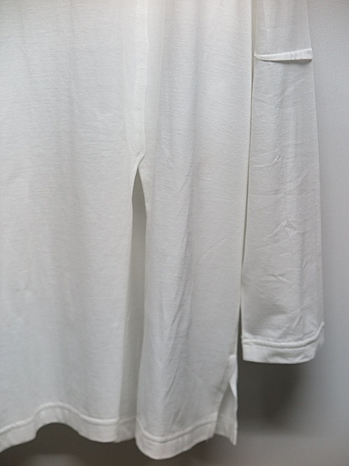 SALE40%OFF/Ground Y�����饦��ɥ磻/30/- FINE PLAIN STITCH SWITCHING TUCK T/OFF WHITE.