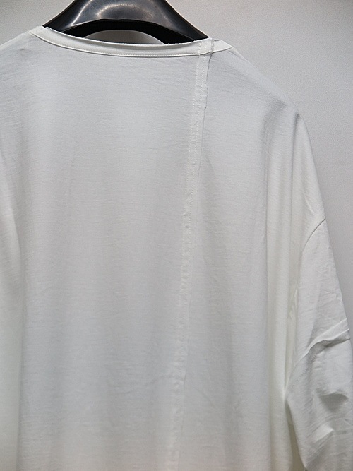 SALE40%OFF/Ground Y�����饦��ɥ磻/30/- FINE PLAIN STITCH SWITCHING TUCK T/OFF WHITE.