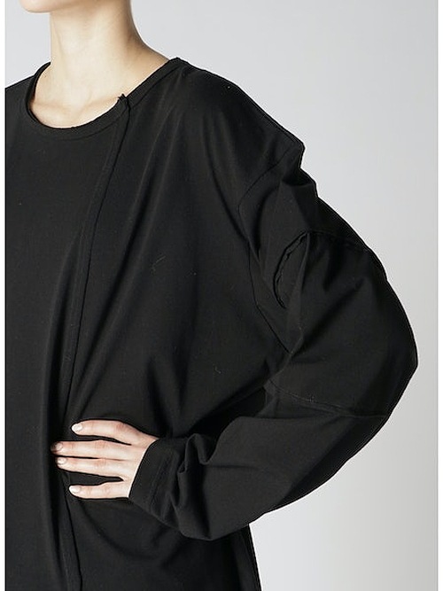 SALE40%OFF/Ground Y�����饦��ɥ磻/30/- FINE PLAIN STITCH SWITCHING TUCK T/OFF WHITE.