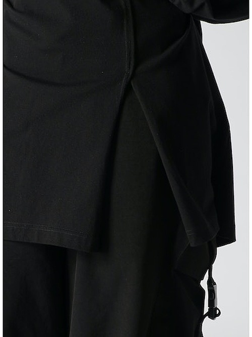 SALE40%OFF/Ground Y�����饦��ɥ磻/30/- FINE PLAIN STITCH SWITCHING TUCK T/OFF WHITE.