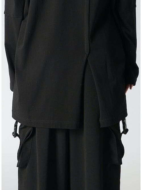 SALE40%OFF/Ground Y�����饦��ɥ磻/30/- FINE PLAIN STITCH SWITCHING TUCK T/OFF WHITE.