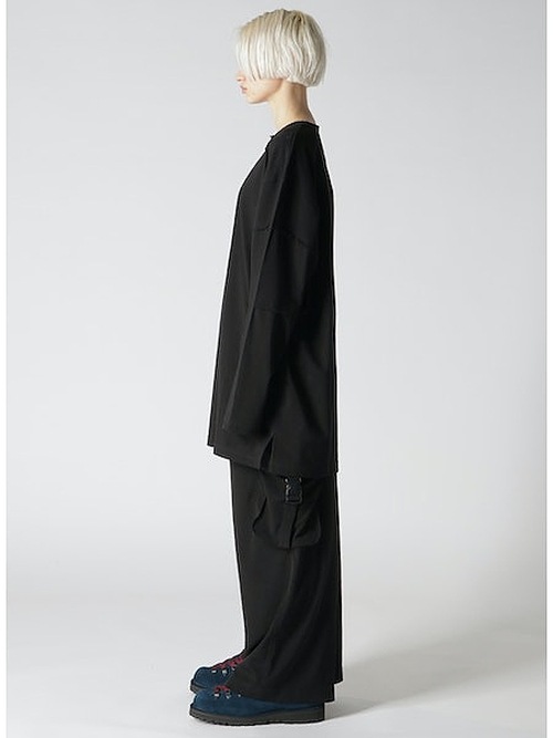 SALE40%OFF/Ground Y�����饦��ɥ磻/30/- FINE PLAIN STITCH SWITCHING TUCK T/OFF WHITE.