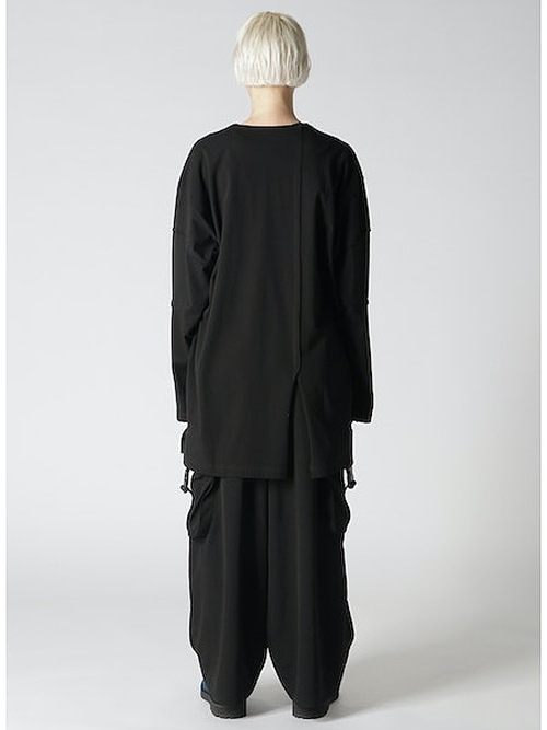 SALE40%OFF/Ground Y�����饦��ɥ磻/30/- FINE PLAIN STITCH SWITCHING TUCK T/OFF WHITE.