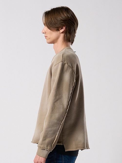(ͽ���ʡ�9��10������ͽ��/wjk�����֥른��������/fade cut-off sweat shirt/fade beige