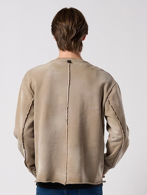 (ͽ���ʡ�9��10������ͽ��/wjk�����֥른��������/fade cut-off sweat shirt/fade beige