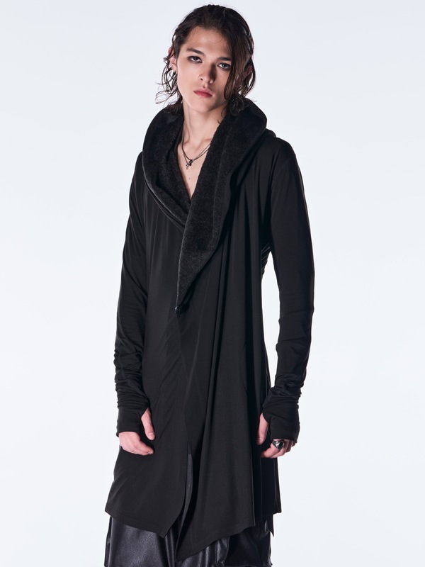 (ͽ���ʡ�10������11������ͽ��/kiryuyrik������奦����奦/Heat Tech BEATENJIKU Wrap Cardigan/Black