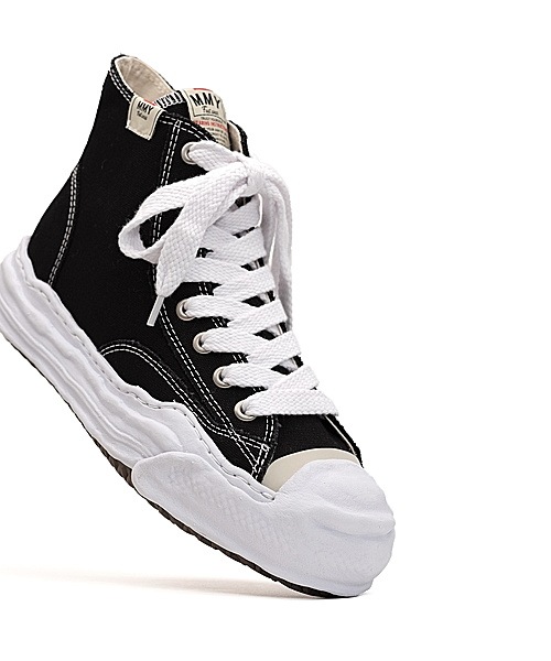 �㴰���Maison MIHARA YASUHIRO��"HANK" OG Sole Canvas High-top Sneaker/BLK