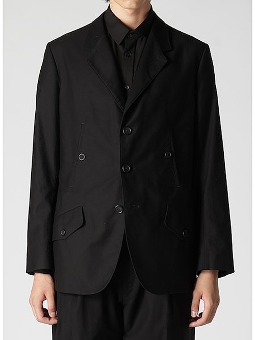 Yohji Yamamoto襦ޥ/WIDE TWILL R-4 POCKET 3 BUTTON JKT/BLK