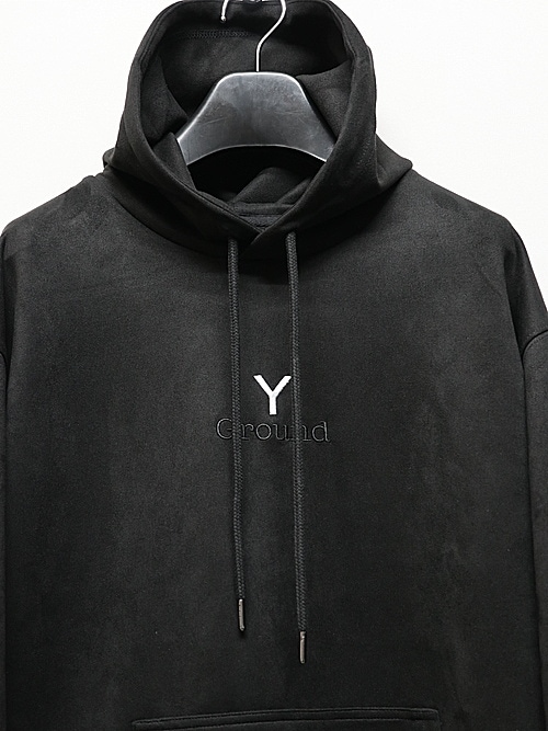 Ground Y�����饦��ɥ磻/FW24 NEWERA SUEDE GY LOGO/�֥�å�.