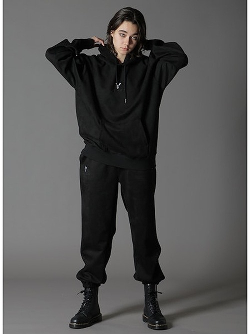 Ground Y�����饦��ɥ磻/FW24 NEWERA SUEDE GY LOGO/�֥�å�.