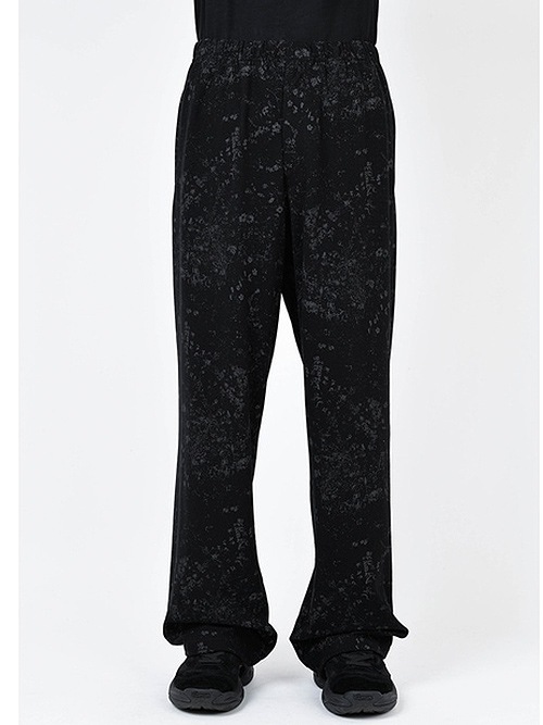 LAD MUSICIAN����å� �ߥ塼�������/40/T SMALL FLOWER STRAIGHT PANTS/BLACK
