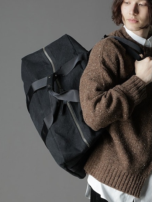 SALE30%OFF/Ground Y�����饦��ɥ磻/CANVAS DUFFLE BAG/BLACK.
