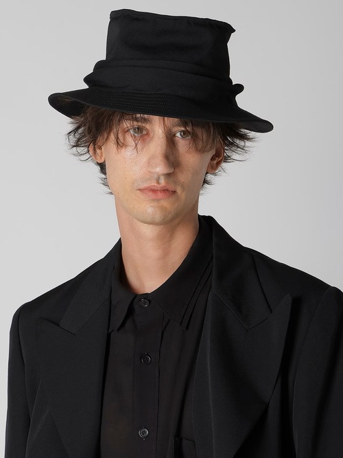 Yohji Yamamoto���襦����ޥ��/���葉��С��ɥ졼�ץϥå�/BLACK