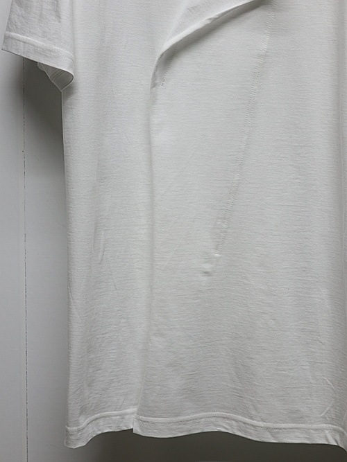 Ground Y�����饦��ɥ磻/30-/COTTON JERSEY LICKING SHOUR SLEEVED T/OFF WHITE