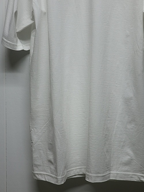 Ground Y�����饦��ɥ磻/30-/COTTON JERSEY LICKING SHOUR SLEEVED T/OFF WHITE