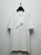 Ground Y�����饦��ɥ磻/30-/COTTON JERSEY LICKING SHOUR SLEEVED T/OFF WHITE