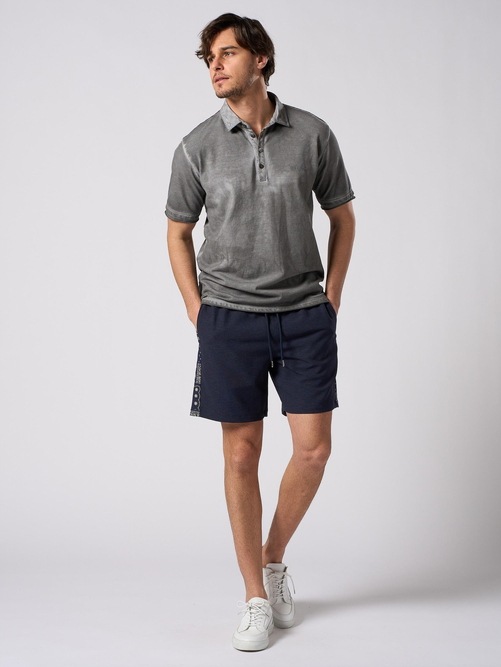 (ͽ���ʡ�5��6������ͽ��/wjk�����֥른��������/muta ����ܥ졼����� cut-off polo S/S(printed)/d.gray