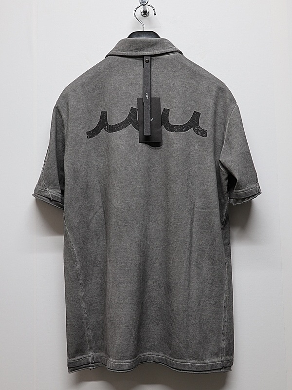 wjk�����֥른��������/muta ����ܥ졼����� cut-off polo S/S(printed)/d.gray