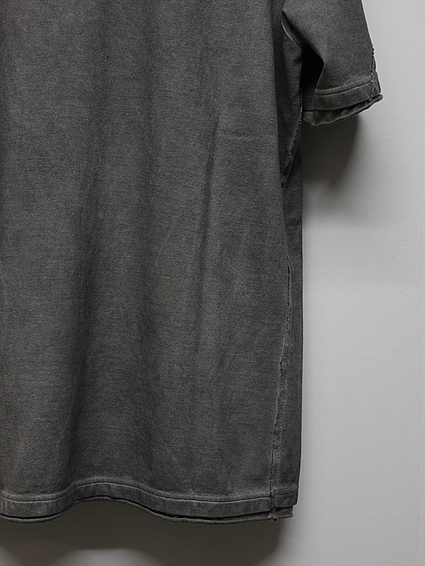 wjk�����֥른��������/muta ����ܥ졼����� cut-off polo S/S(printed)/d.gray