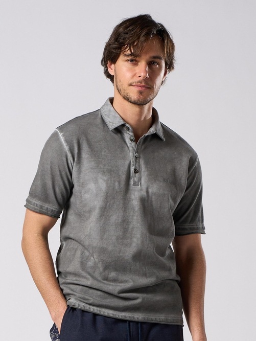(ͽ���ʡ�5��6������ͽ��/wjk�����֥른��������/muta ����ܥ졼����� cut-off polo S/S(printed)/d.gray