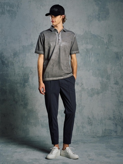 (ͽ���ʡ�5��6������ͽ��/wjk�����֥른��������/muta ����ܥ졼����� cut-off polo S/S(printed)/d.gray