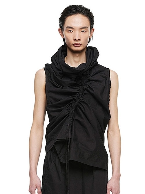 (ͽ����)8��9������ͽ��/JULIUS����ꥦ��/COTTON/NYLON TWILL SHIRT2/BLACK
