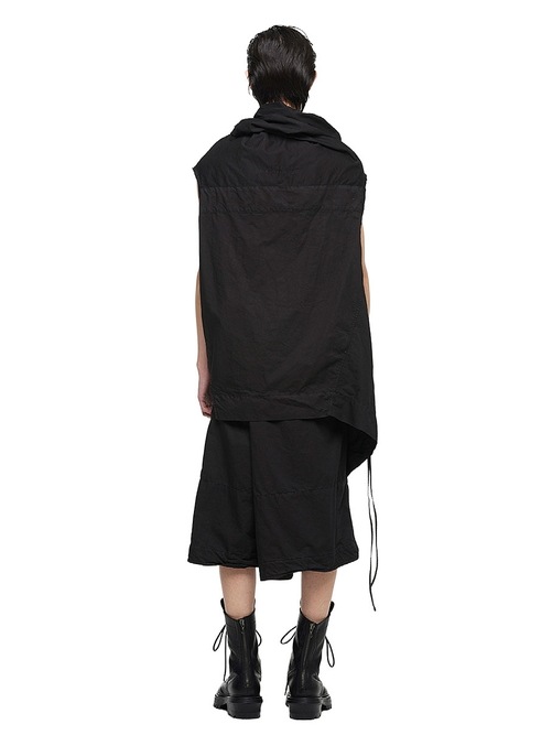 (ͽ����)8��9������ͽ��/JULIUS����ꥦ��/COTTON/NYLON TWILL SHIRT2/BLACK