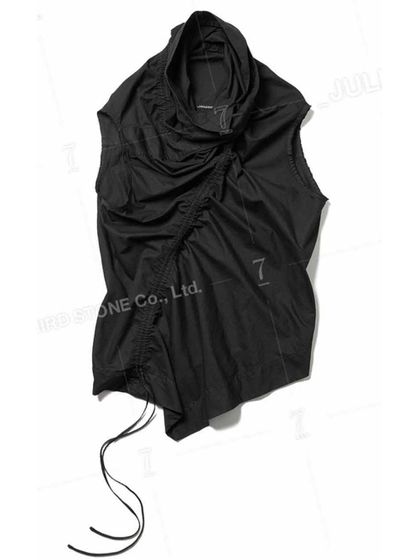 (ͽ����)8��9������ͽ��/JULIUS����ꥦ��/COTTON/NYLON TWILL SHIRT2/BLACK