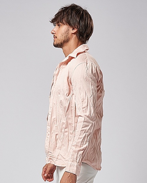 SALE40%OFF/wjk֥른/twist wrinkle shirt/l.pink.