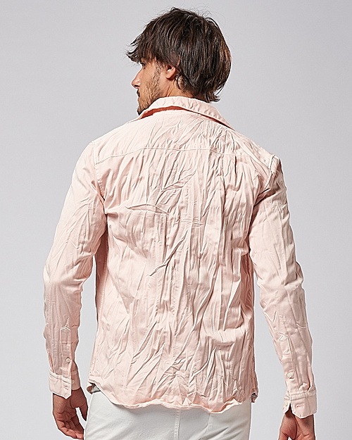 SALE40%OFF/wjk֥른/twist wrinkle shirt/l.pink.
