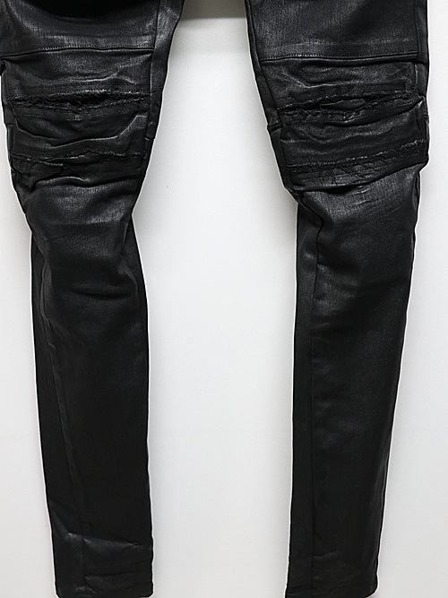 JULIUSꥦ/10.5oz STRETCH DENIM TROUSERS4/BLACK.