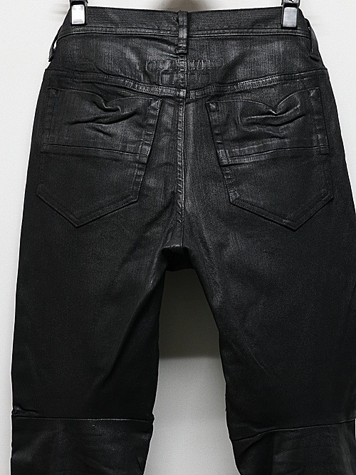 JULIUSꥦ/10.5oz STRETCH DENIM TROUSERS4/BLACK.