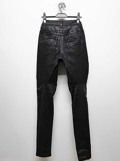 JULIUSꥦ/10.5oz STRETCH DENIM TROUSERS4/BLACK.