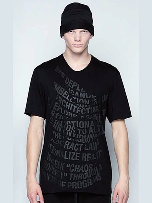 JULIUSꥦ/COTTON/MODAL JERSEY CUT & SEWN1/BLACK