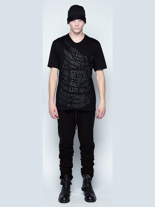 JULIUSꥦ/COTTON/MODAL JERSEY CUT & SEWN1/BLACK