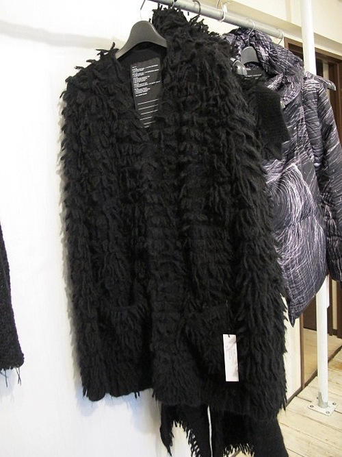 (ͽ)79ͽ/nude:masahiko maruyama ̡:ޥҥޥ/3GG Long Pile Knit CARDIGAN/Black