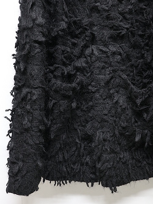 nude:masahiko maruyama ̡:ޥҥޥ/3GG Long Pile Knit CARDIGAN/Black